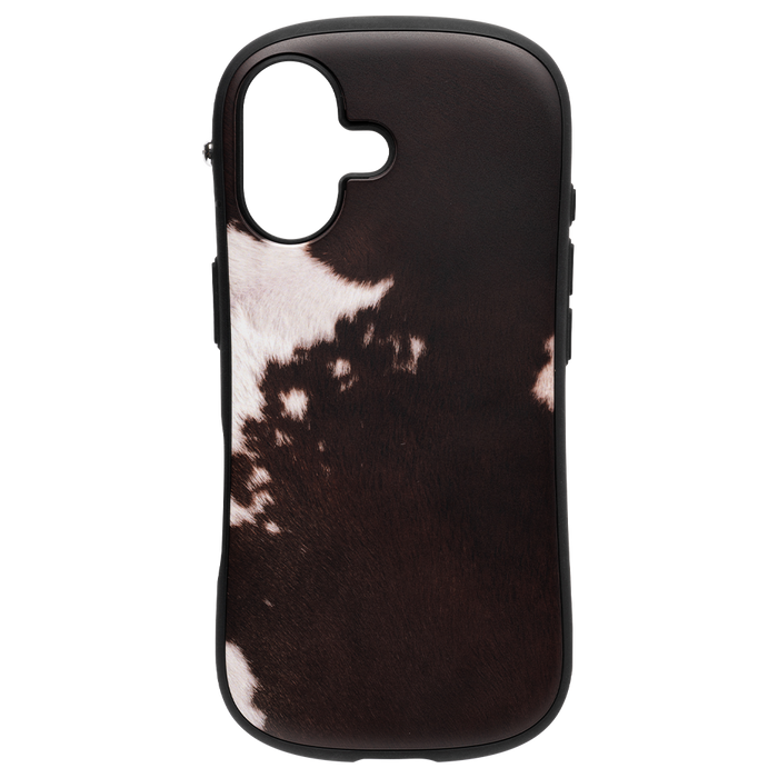 iFace First Class MagSynq スマホケース 限定デザイン(COW MOCHA) — ダークブラウン基調の商品単体画像