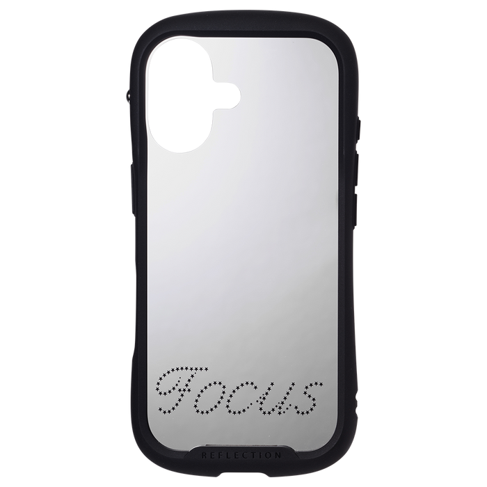 iFace Reflection Mirror MagSynq 強化ガラスケース 限定デザイン(Focus) — 星のレタリング柄の商品単体画像